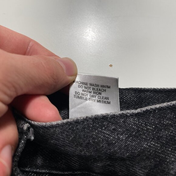 Vintage Made in USA Moschino Jeans faded black tapered denim womens 27x30 - Picture 7 of 12